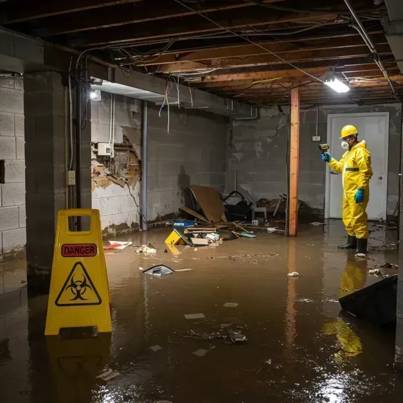 Flooded Basement Electrical Hazard in Bourbon, MO Property